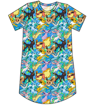 Load image into Gallery viewer, Eeveelution Ladies&#39; T-Shirt Dress