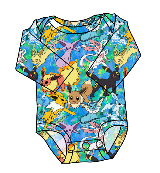 Eeveelution Lap Neck Bodysuit