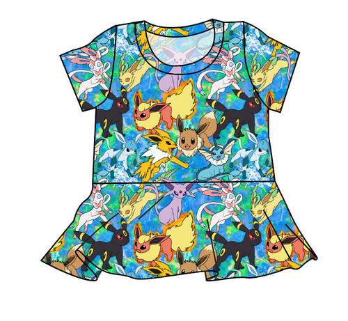 Eeveelution Peplum Top