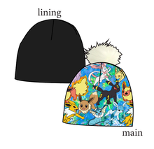 Load image into Gallery viewer, Eeveelution Slouchy Beanie (Reversible!)