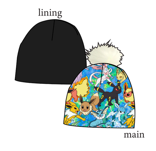 Eeveelution Slouchy Beanie (Reversible!)