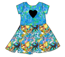 Load image into Gallery viewer, Eeveelution Molly Heart Back Twirly Dress