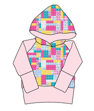 Load image into Gallery viewer, Cupcake Blocks Grow With Me Hoodie (or Crewneck)