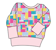 Load image into Gallery viewer, Cupcake Blocks Grow With Me Hoodie (or Crewneck)