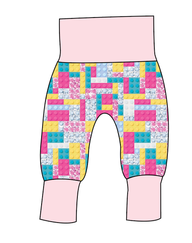 Cupcake Blocks Grow With Me Pants And Shorts