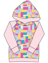 Load image into Gallery viewer, Cupcake Blocks Ladies Hoodie