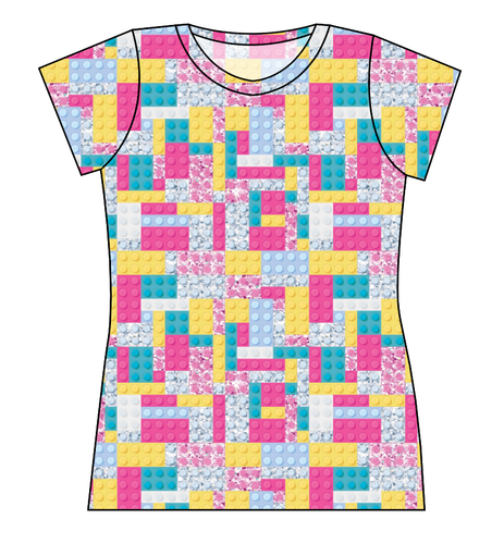 Cupcake Blocks Ladies' Basic Tee