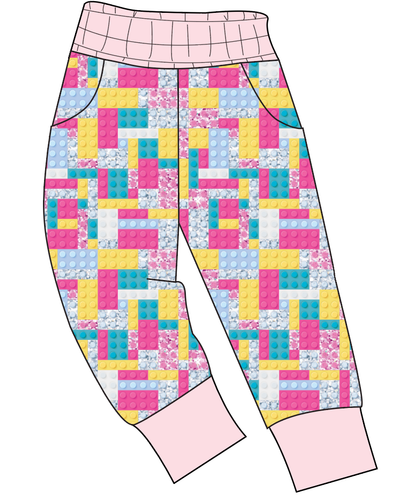 Cupcake Blocks Mens' Joggers and Jogger Shorts