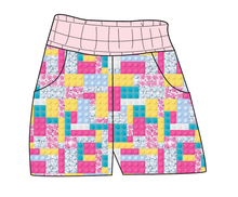 Load image into Gallery viewer, Cupcake Blocks Ladies&#39; Joggers and Jogger Shorts
