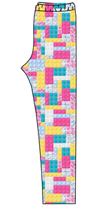 Cupcake Blocks Ladies' Lounge Leggings