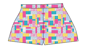 Cupcake Blocks Ladies' Lounge Shorts