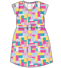 Load image into Gallery viewer, Cupcake Blocks Ladies&#39; Play Dress