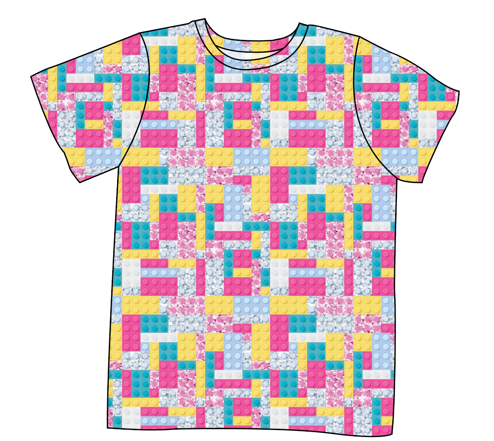Cupcake Blocks Mens' Tee