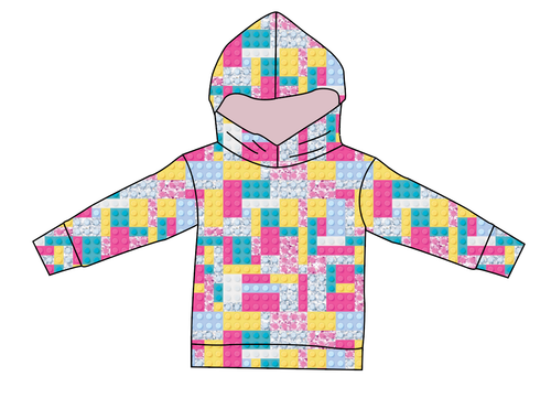 Cupcake Blocks Oversized Hoodie