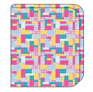 Cupcake Blocks Swaddle Blanket