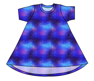 Cool Geo Basic T-Shirt Dress