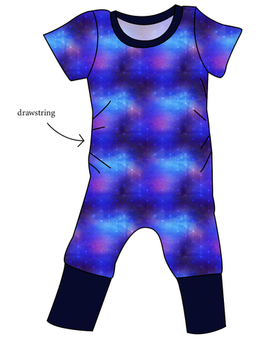 Cool Geo Grow With Me Pants And Shorts Romper
