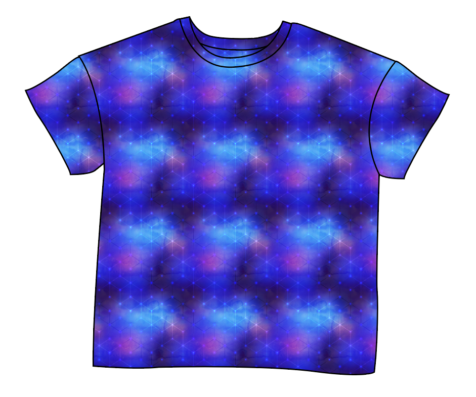 Cool Geo Ladies' Oversized Tee