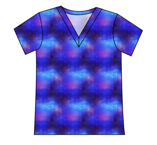 Cool Geo Ladies' Slouchy V-Neck Tee