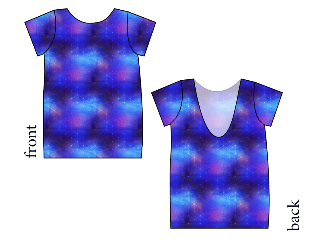 Cool Geo Low Back Ballerina Tee