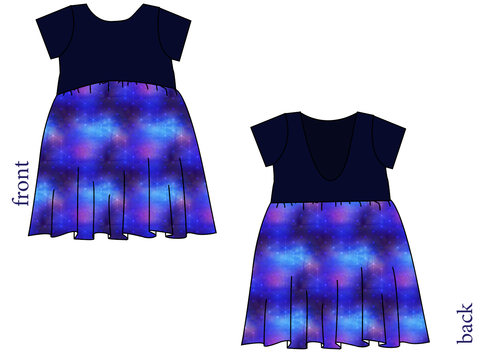 Cool Geo Low Back Dress