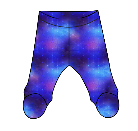 Cool Geo Newborn Footed Pants