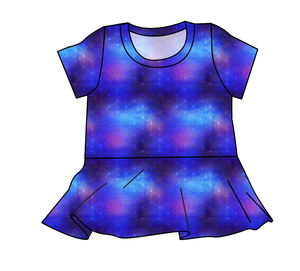 Cool Geo Peplum Top