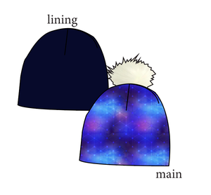 Cool Geo Slouchy Beanie (Reversible!)