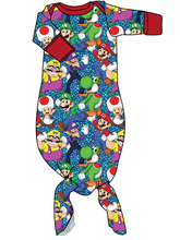 Load image into Gallery viewer, Bros and Foes Newborn Knotted Gown