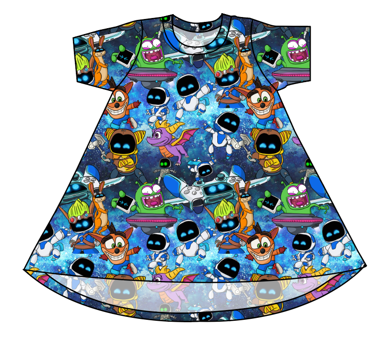 Astro Gamer Basic T-Shirt Dress