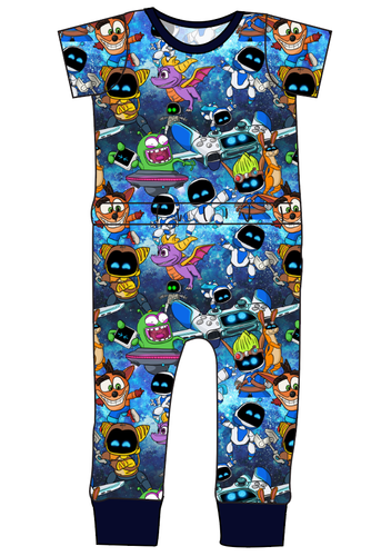 Astro Gamer Bennett Pants and Shorts Length T-Shirt Romper