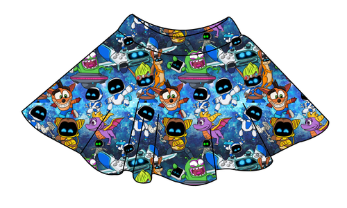 Astro Gamer Ladies' Circle Skirt