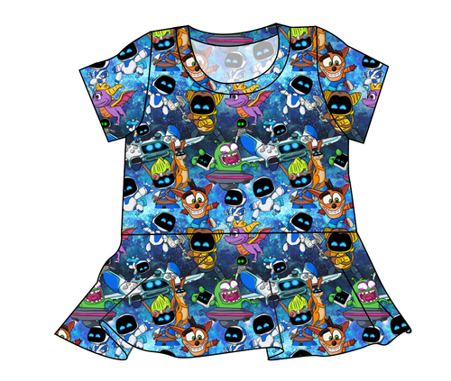 Astro Gamer Ladies' Peplum Top