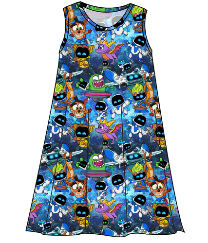 Astro Gamer Ladies' Swing Dress
