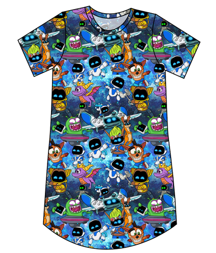 Astro Gamer Ladies' T-Shirt Dress