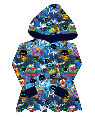 Astro Gamer Peplum Hoodie (or Crewneck)