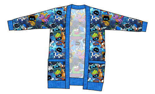 Astro Gamer Kids Grandpa Cardigan