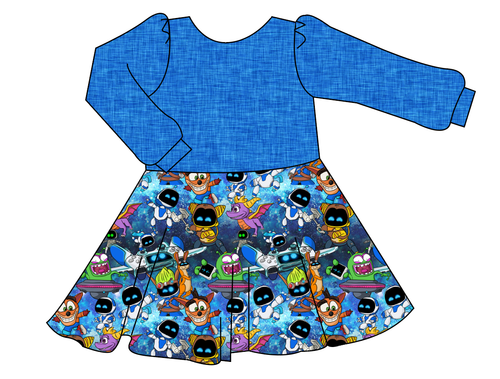 Astro Gamer Prairie Dress