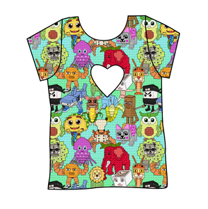 Steal a Block Cambria Heart Back Tee