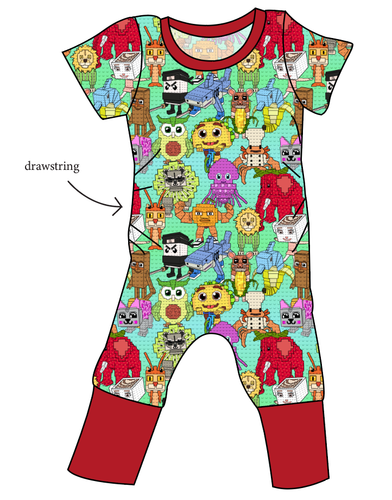 Steal a Block Grow With Me Pants And Shorts Romper