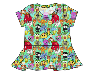 Steal a Block Ladies' Peplum Top