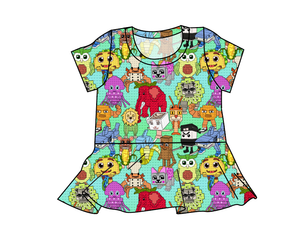 Steal a Block Peplum Top