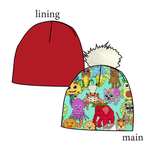 Steal a Block Slouchy Beanie (Reversible!)