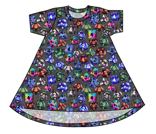 Dice for Dungeons Basic T-Shirt Dress