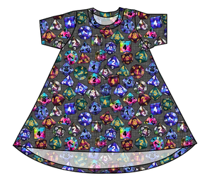 Dice for Dungeons Basic T-Shirt Dress
