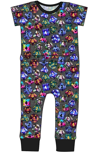 Dice for Dungeons Bennett Pants and Shorts Length T-Shirt Romper