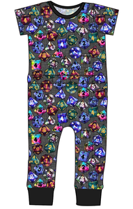 Dice for Dungeons Bennett Pants and Shorts Length T-Shirt Romper