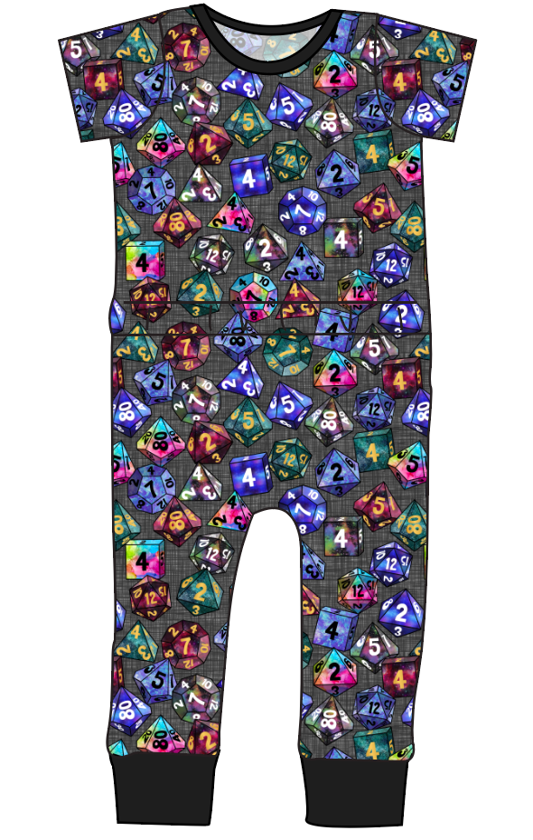 Dice for Dungeons Bennett Pants and Shorts Length T-Shirt Romper