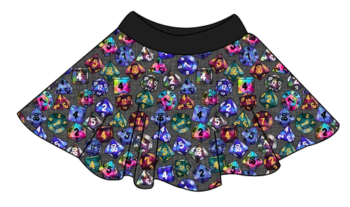 Dice for Dungeons Circle Skirt