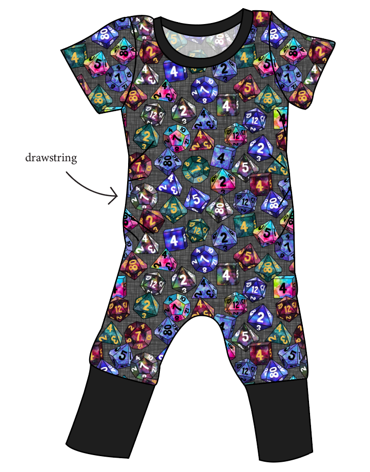 Dice for Dungeons Grow With Me Pants And Shorts Romper
